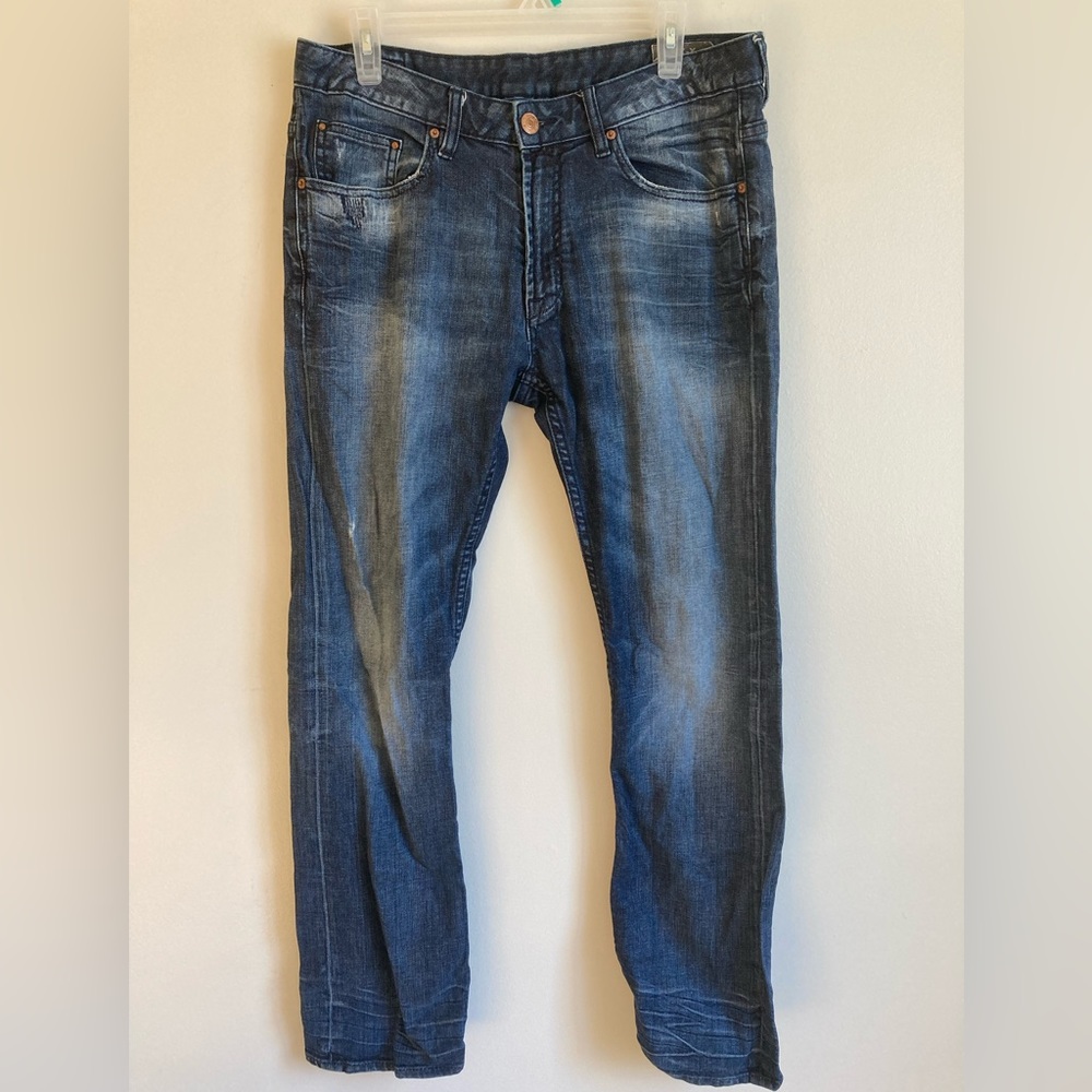 Buffalo David Bitton Men’s Six-X Slim Straight Denim Jeans W 34 L 32